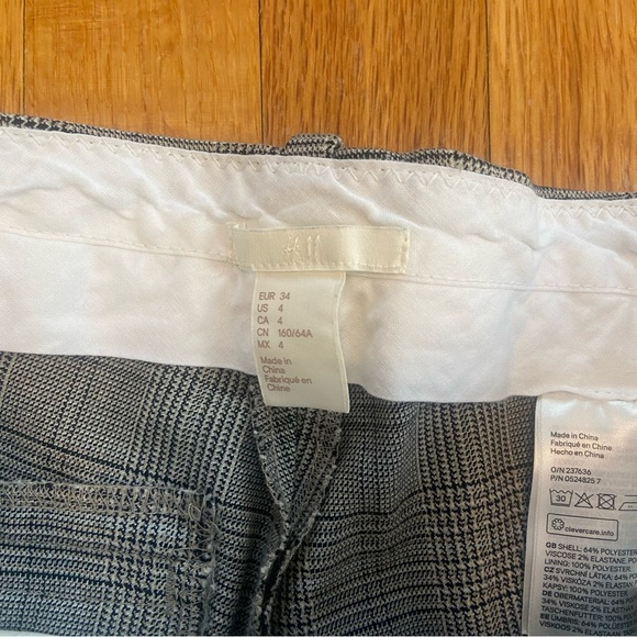 H&M | Plaid Skinny Dress Slacks Pants - Picture 4 of 6
